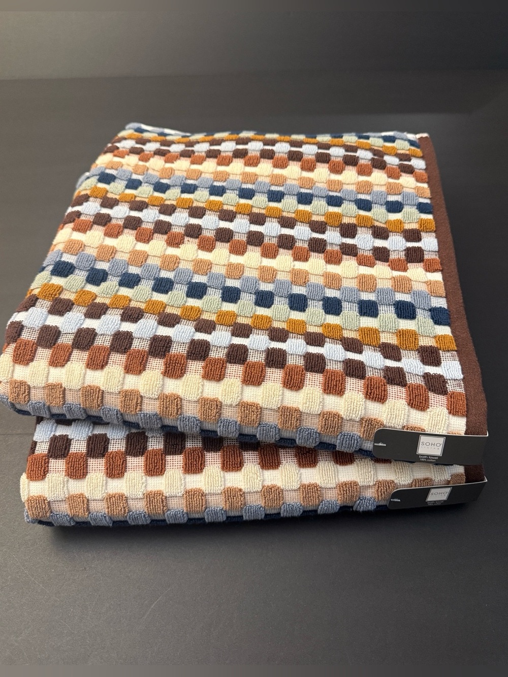 2pc SOHO LIVING 100% Cotton Bath Towel Set - Parachute